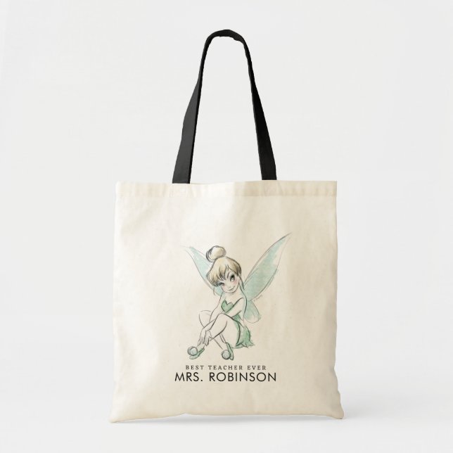 Disney's Tinker Bell - Custom Teacher Tote Bag (Front)