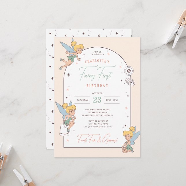 Disney's Tinker Bell | Fairy First Birthday Invitation