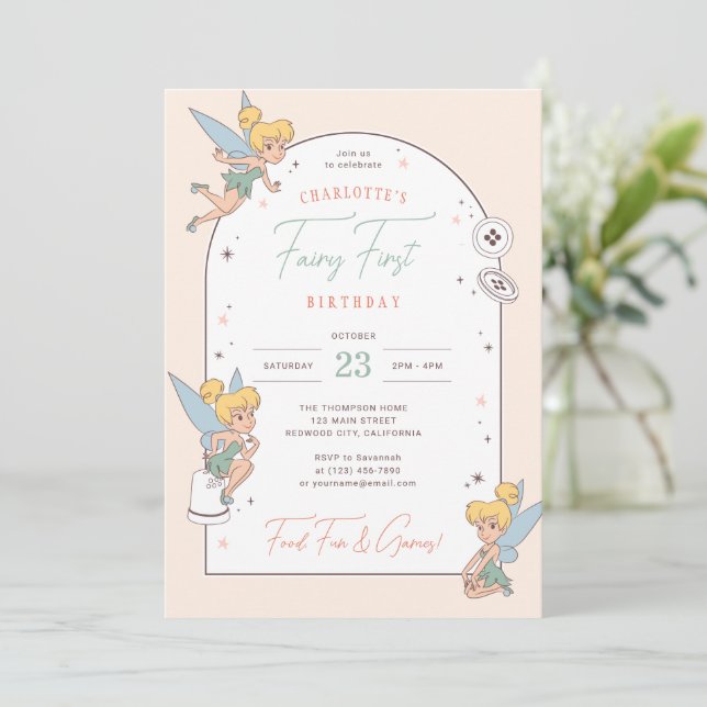 Disney's Tinker Bell | Fairy First Birthday Invitation