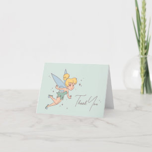 Disney's Tinker Bell Fairy First Birthday Letterpress Thank You Card