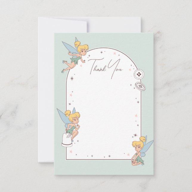 Disney's Tinker Bell | Fairy First Birthday Thank You Card (Front)