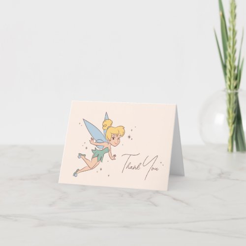 Disneys Tinker Bell  Fairy First Birthday Thank You Card