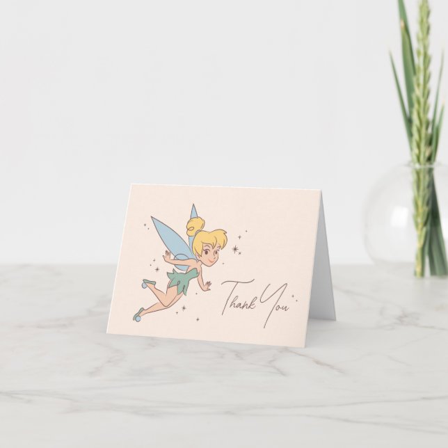 Disney's Tinker Bell | Fairy First Birthday Thank You Card (Front)