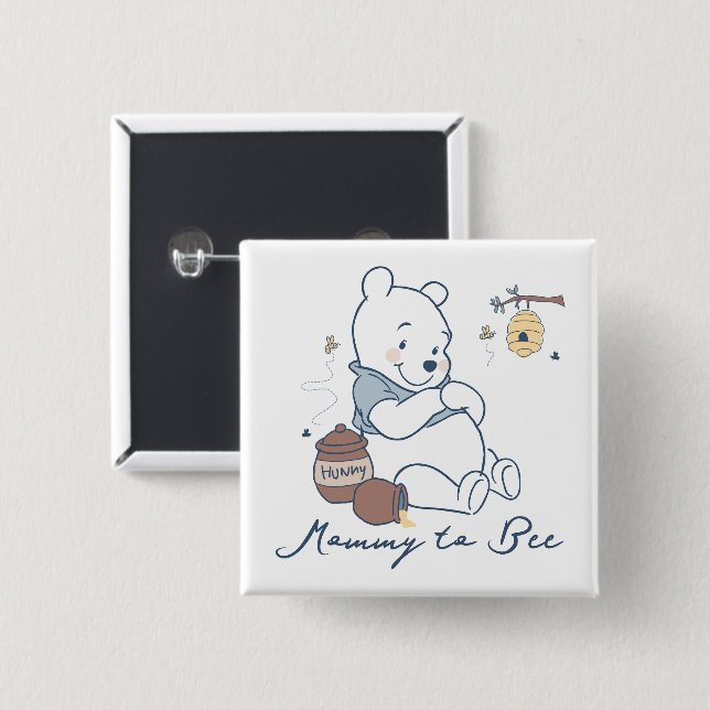 Disney's Winnie the Pooh | Mommy to Bee Button (Front & Back)