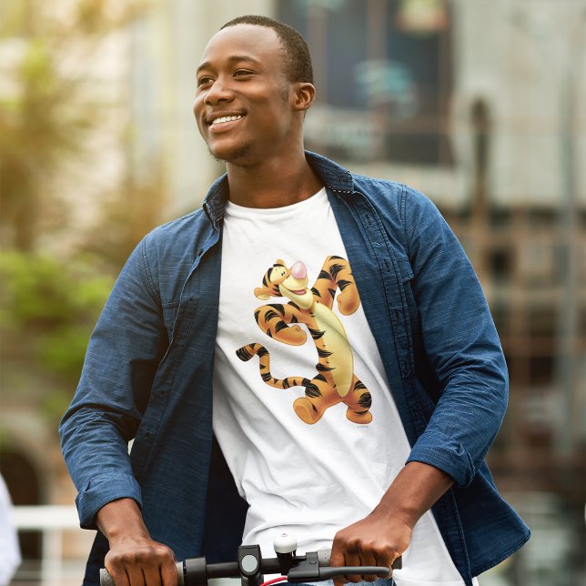 Disney's Winnie the Pooh Tigger T-Shirt (Person wearing t-shirt)