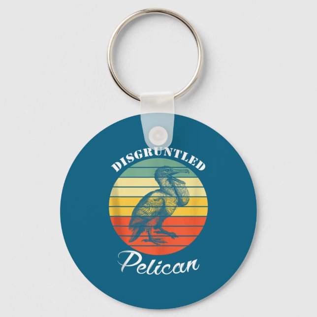 Disntled Pelican Funny Quote Tank Top  Keychain (Front)
