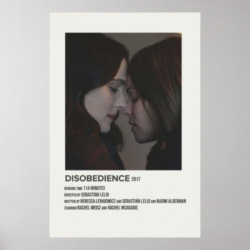 disobedience 2017 poster