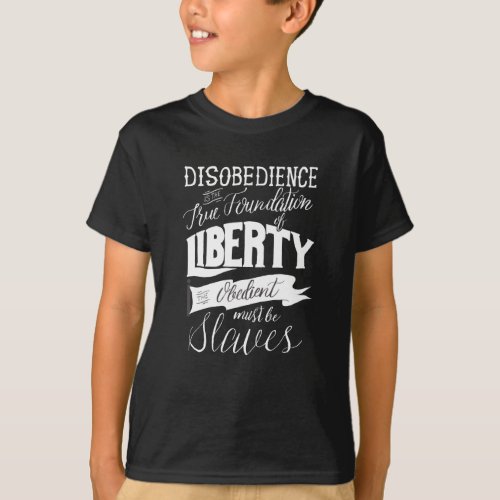 Disobedience _ Henry David Thoreau Quote T_Shirt