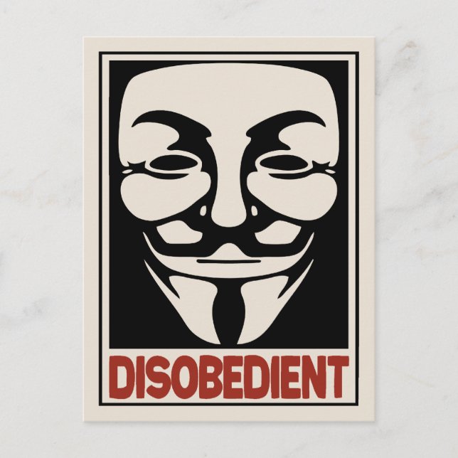 Disobedient Postcard (Front)