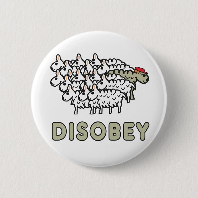 Disobey Button (Front)