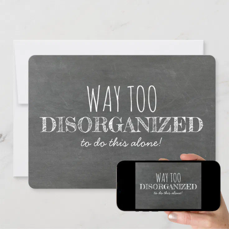 Disorganized / Funny Bridesmaid / Maid Of Honor Invitation | Zazzle