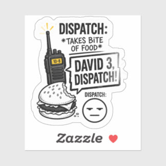 Dispatch Takes A Bite….. Sticker