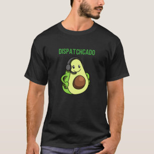 Dispatchcado 911 Operator Thin Gold Yellow Line D T-Shirt