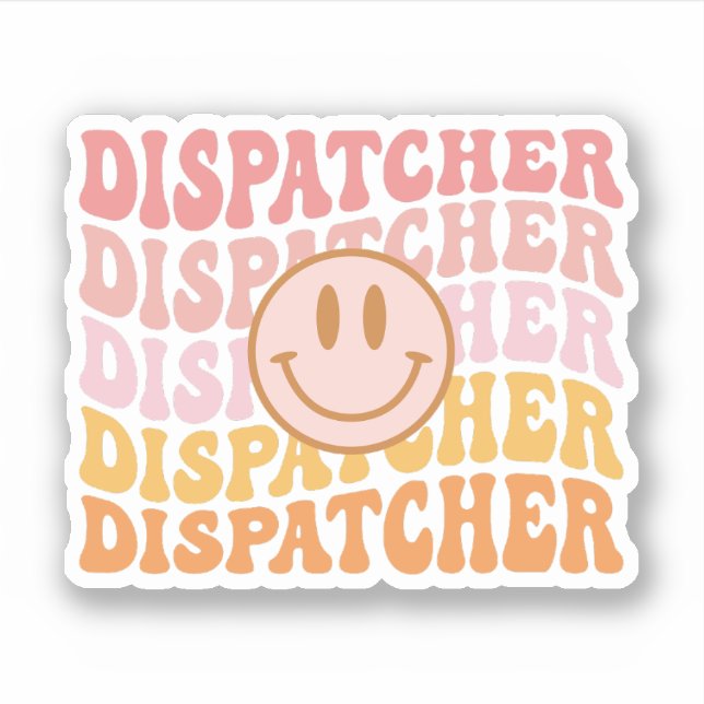 Dispatcher, Emergency Dispatcher, 911 Dispatcher Sticker (Front)
