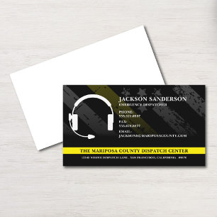 Dispatcher Emergency Services Employee Logo Business Card