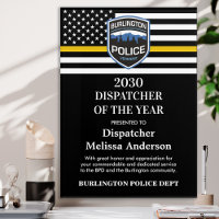 Dispatcher Of The Year Award 911 Department Logo