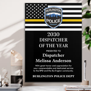 Dispatcher Of The Year Award 911 Department Logo Acrylic Print