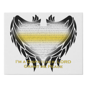 Dispatcher Prayer Faux Canvas Print