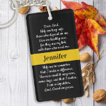 Dispatcher Prayer Personalized Thin Gold Line Keychain<br><div class="desc">Thin Gold Line Dispatchers Prayer Keychain - Personalized Thin Gold Line Keychain for 911 dispatchers and police dispatchers. Personalize this dispatcher keychain with name. This personalized dispatcher gift is perfect for police dispatcher appreciation, 911 dispatcher thank you gifts, and dispatcher retirement gifts or party favors. Order these dispatchers gifts bulk...</div>