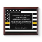 Dispatcher Retirement Thin Gold Line 