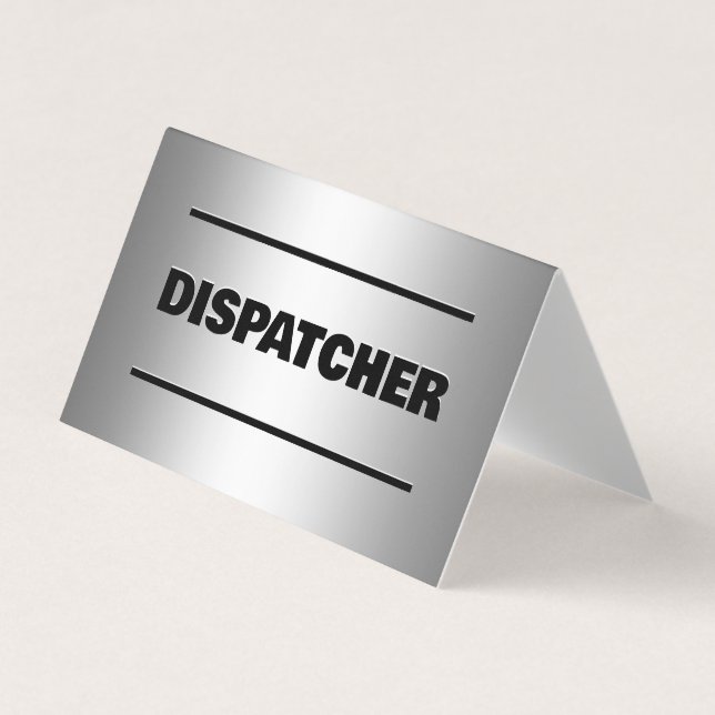 Dispatcher Scannable QR Business Card (Front)