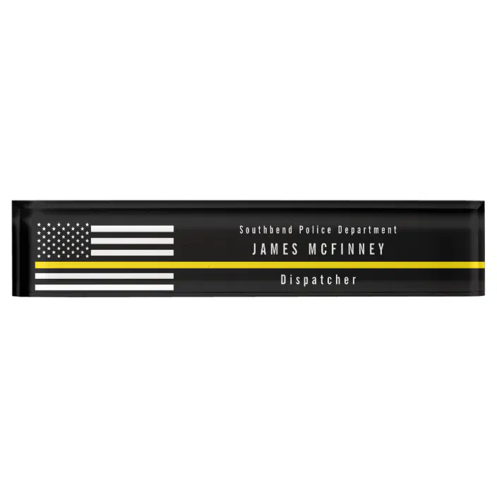 Dispatcher Gift Idea Thin Yellow line American Rustic Flag Thin Yellow Line Flag Wood