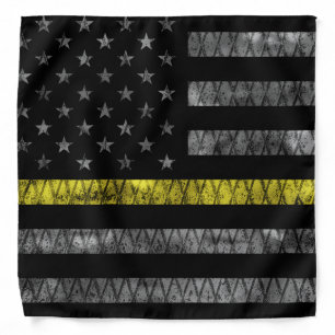 Dispatcher Thin Yellow Line Flag Bandana
