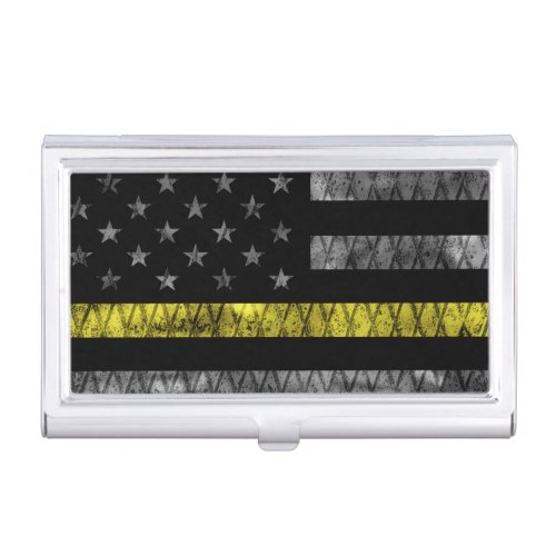 Dispatcher Thin Yellow Line Flag Business Card Case