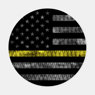 Dispatcher Thin Yellow Line Flag Coaster Set