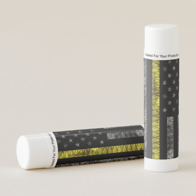 Dispatcher Thin Yellow Line Flag Lip Balm (Front)