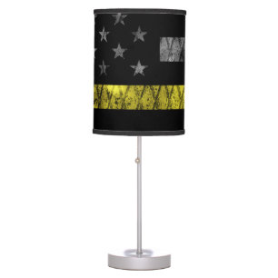 Dispatcher Thin Yellow Line Flag Table Lamp