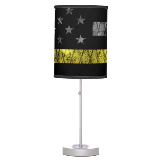 Dispatcher Thin Yellow Line Flag Table Lamp (Front)