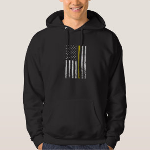 Dispatcher Vintage America Thin Yellow Line 911 Op Hoodie