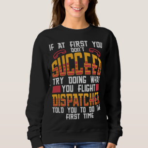 Dispatcher Yellow  Thin Gold Line Flight Dispatche Sweatshirt