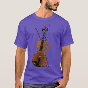 Dispersion Violin Watercolor Art T-Shirt
