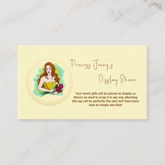 Display Gifts Bridal Shower  Enclosure Card (Front)