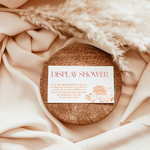 Display Shower Card, Locally Grown Baby Shower Enclosure Card