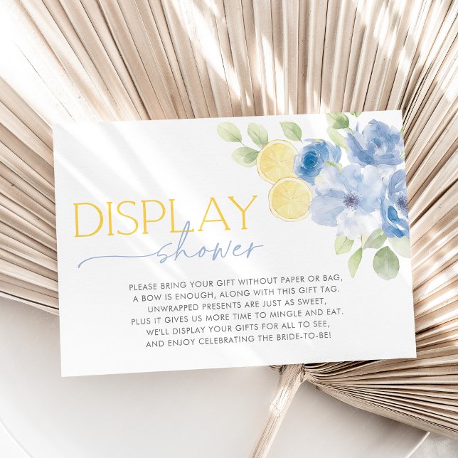 Display Shower Card Main Squeeze Bridal Shower (Display Shower Bridal Shower Enclosure Card)