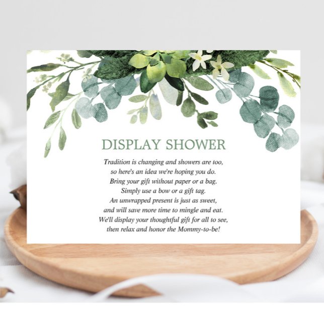 Display shower Eucalyptus foliage greenery Enclosure Card (Creator Uploaded)