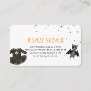Display Shower Halloween Baby Shower Enclosure Card