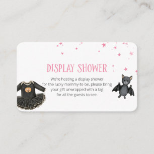 Display Shower Halloween Baby Shower Enclosure Card
