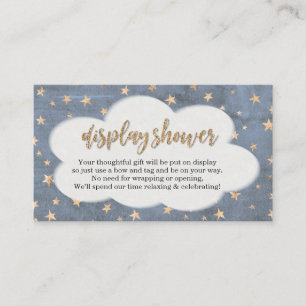 Display Shower Insert - Boy Baby Shower Invitation