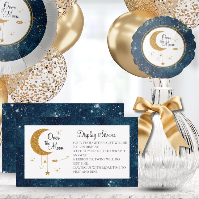 Display Shower Over The Moon Space Theme Enclosure Card (Display Shower Over The Moon Space Theme Enclosure Card)