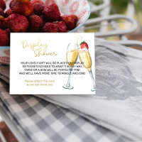 Display Shower Strawberries and Champagne