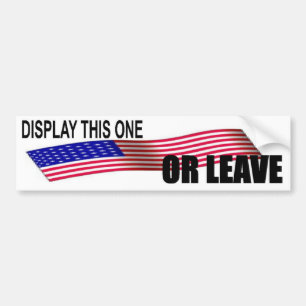 DISPLAY THIS ONE OR LEAVE-5 BUMPER STICKER
