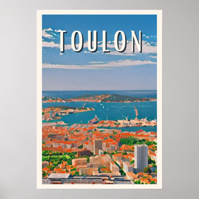 Display Toulon Photo Vintage Poster (Front)