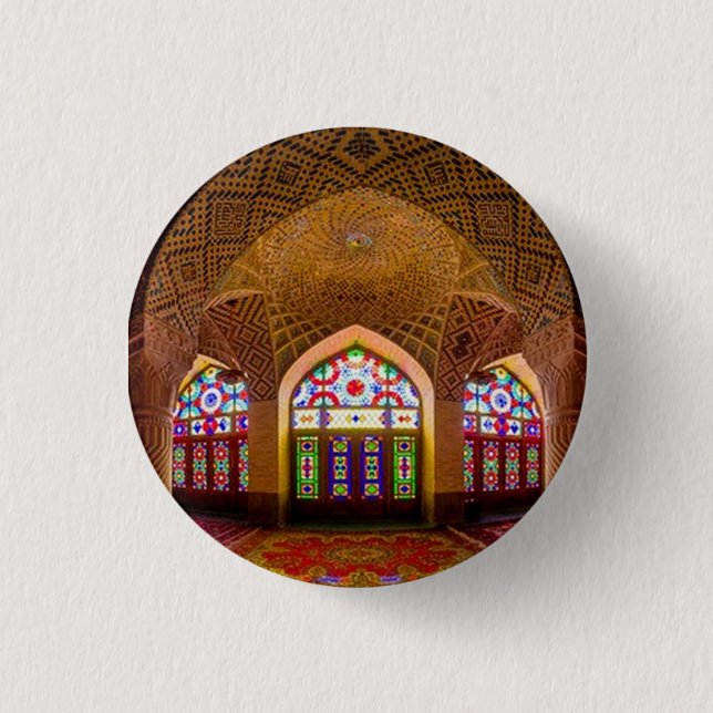 DISPLAY with respect: Religious Place of Worship Pinback Button (Front)
