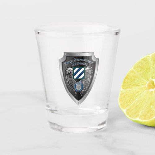 Display your pride in our Armys 3rd Infantry Divi Shot Glass