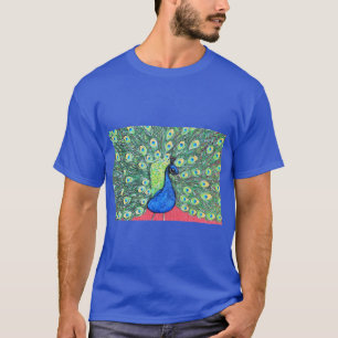 Displaying Peacock Painting T-Shirt