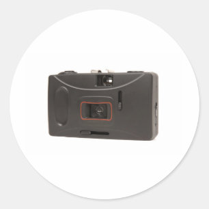Disposable camera classic round sticker